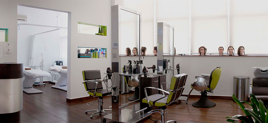 Modern hair salon